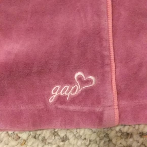 GAP lavender velour girls 4/5 track suit w/pockets - Picture 4 of 13